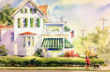 Marie Natale Watercolor House Portraites
